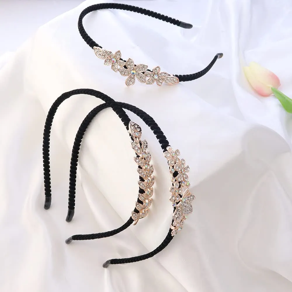 3 Pcs Crystal Hair Band