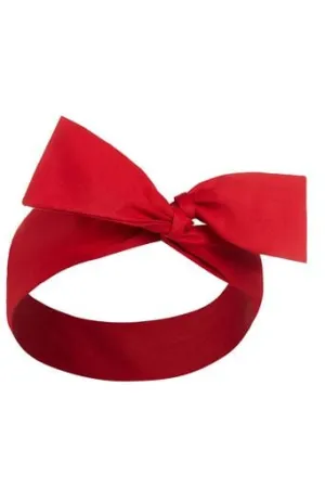 50's inspired Bow Tie headband in Red