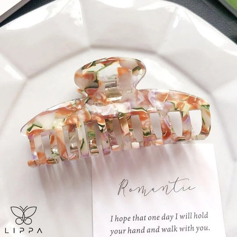 Acryl Designer Hair Claw for Thick Hair