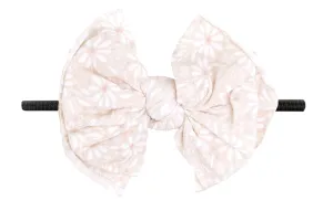 Baby Bling White Daisy / Black FAB-BOW-LOUS Skinny Headband