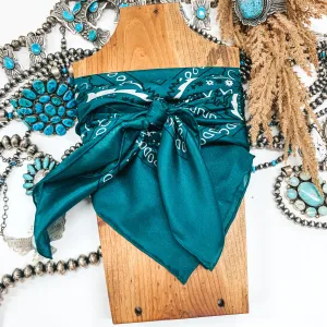 Bandana Silk Wild Rag in Forest Green