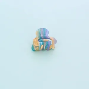 Barley Sugar Small Claw Clip - Aqua