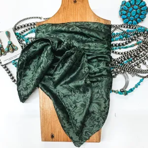 Baroque Silk Wild Rag in Fern Green