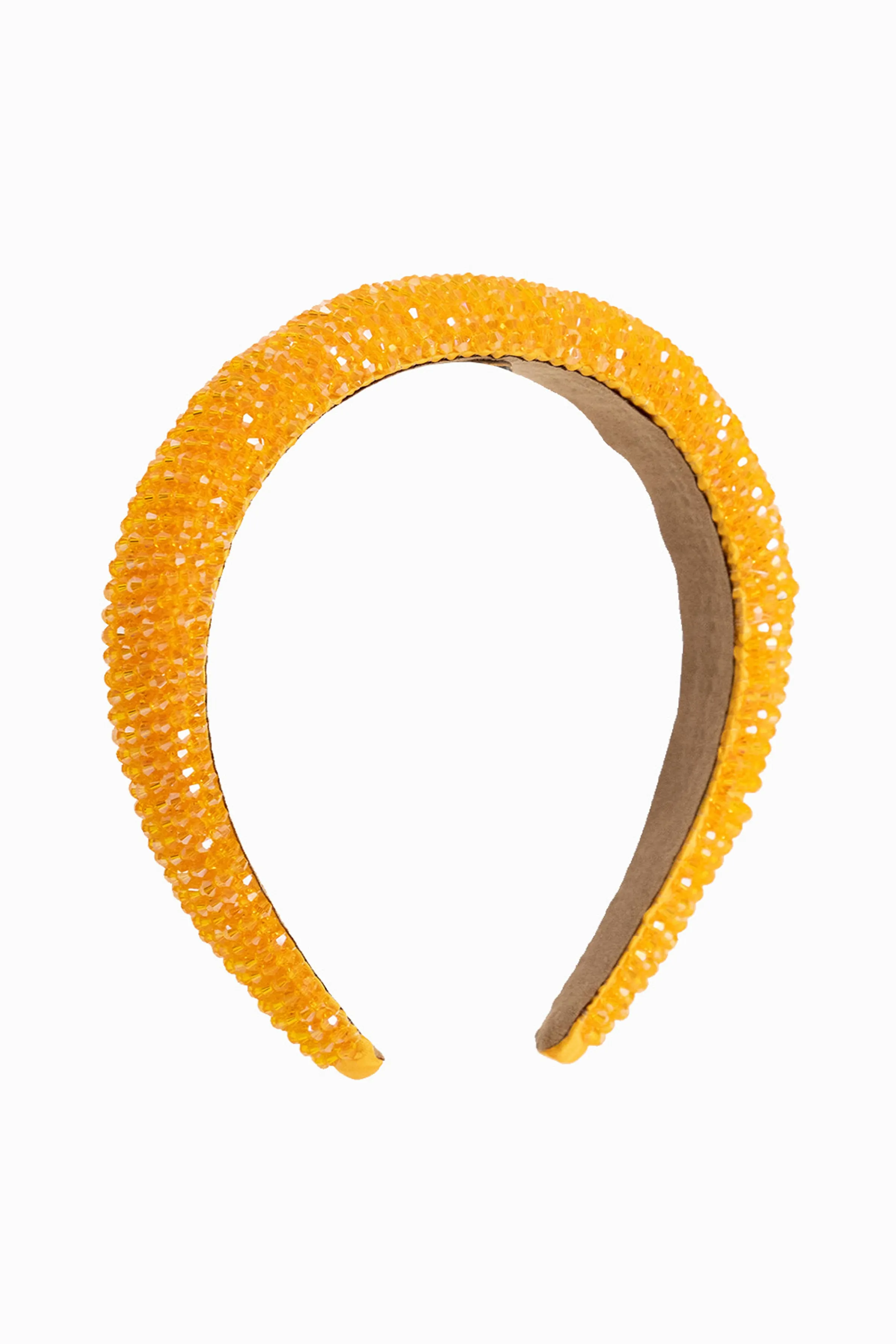 Beaded Headband in Orange