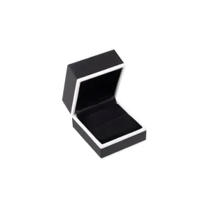 Black with White Ring Box