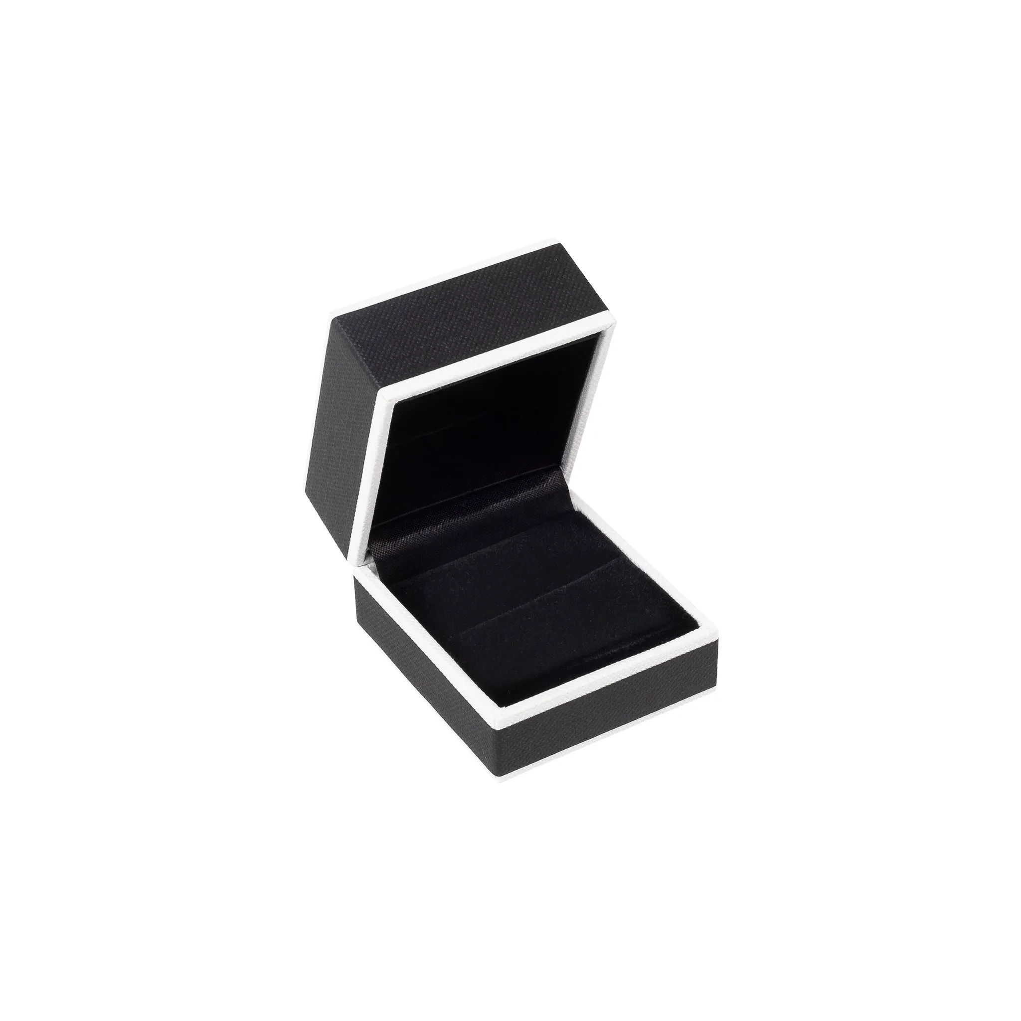 Black with White Ring Box