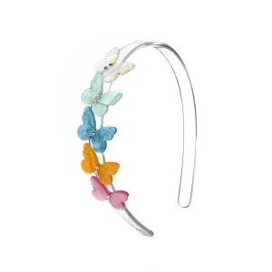 Butterflies Pearlized Pastel Shades Headband - BTS23
