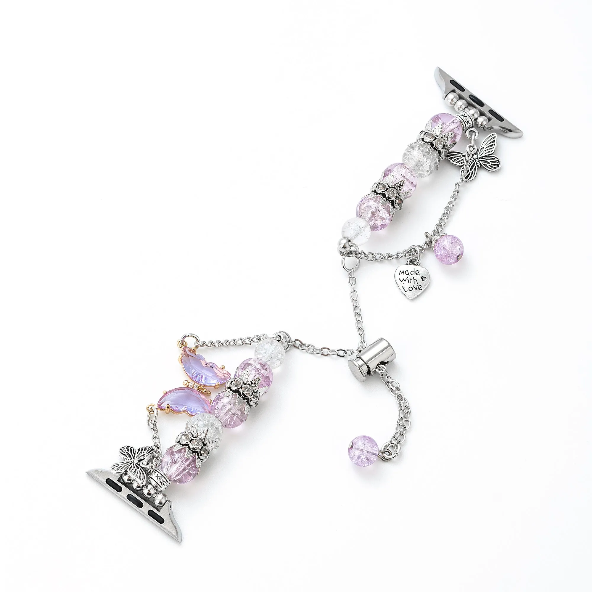 Butterfly Quartz Beaded Watch Band