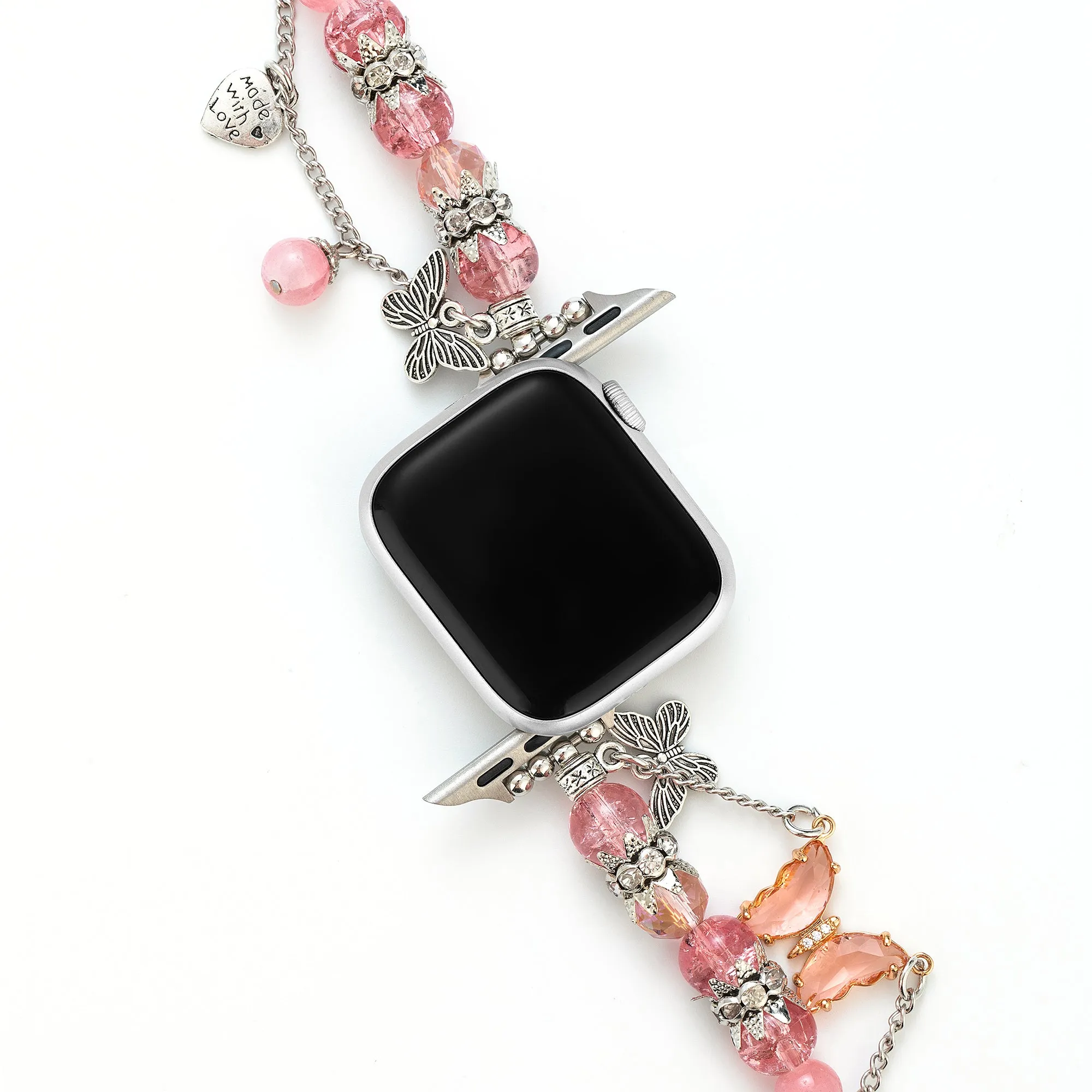 Butterfly Quartz Beaded Watch Band