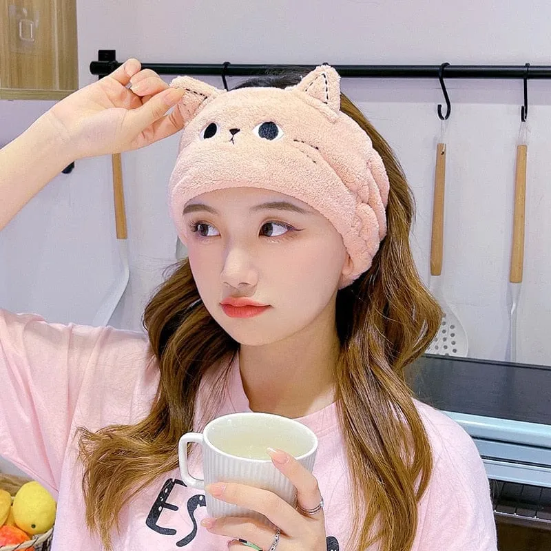Cat Makeup Hair Pullback Hairbands