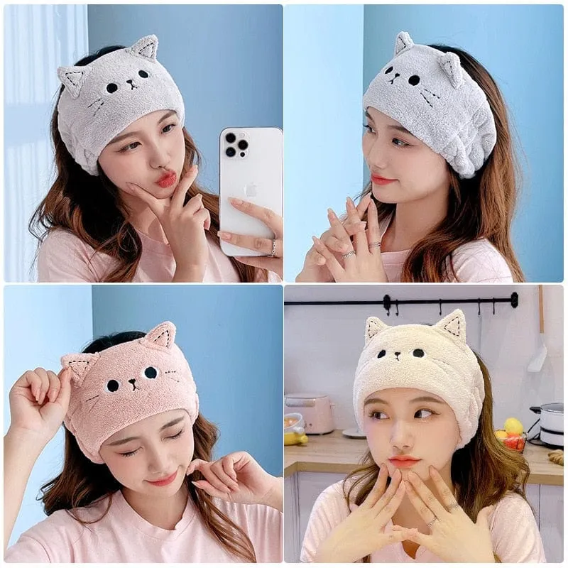 Cat Makeup Hair Pullback Hairbands