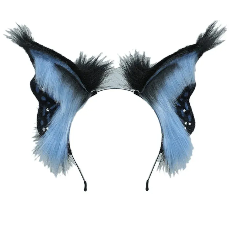 CatEar Hair Hoop Faux Fur Headband CatEar Headband Animal Hair Hoop LolitaHeadband Plush Headband With Ears Headdress