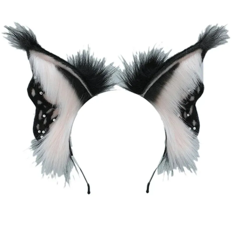 CatEar Hair Hoop Faux Fur Headband CatEar Headband Animal Hair Hoop LolitaHeadband Plush Headband With Ears Headdress