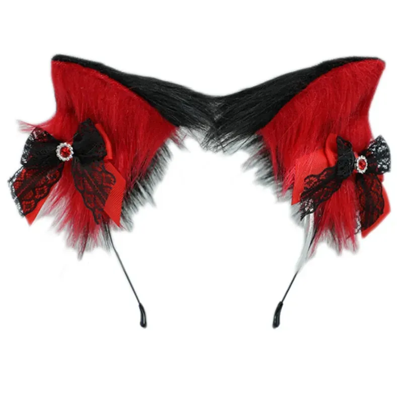 CatEar Hair Hoop Faux Fur Headband CatEar Headband Animal Hair Hoop LolitaHeadband Plush Headband With Ears Headdress