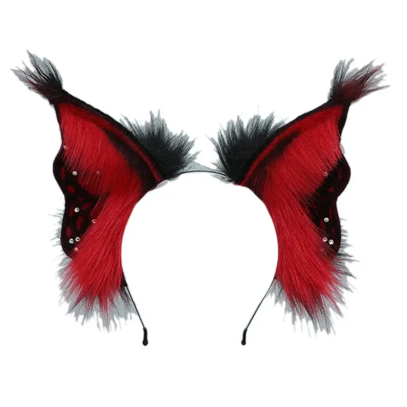 CatEar Hair Hoop Faux Fur Headband CatEar Headband Animal Hair Hoop LolitaHeadband Plush Headband With Ears Headdress