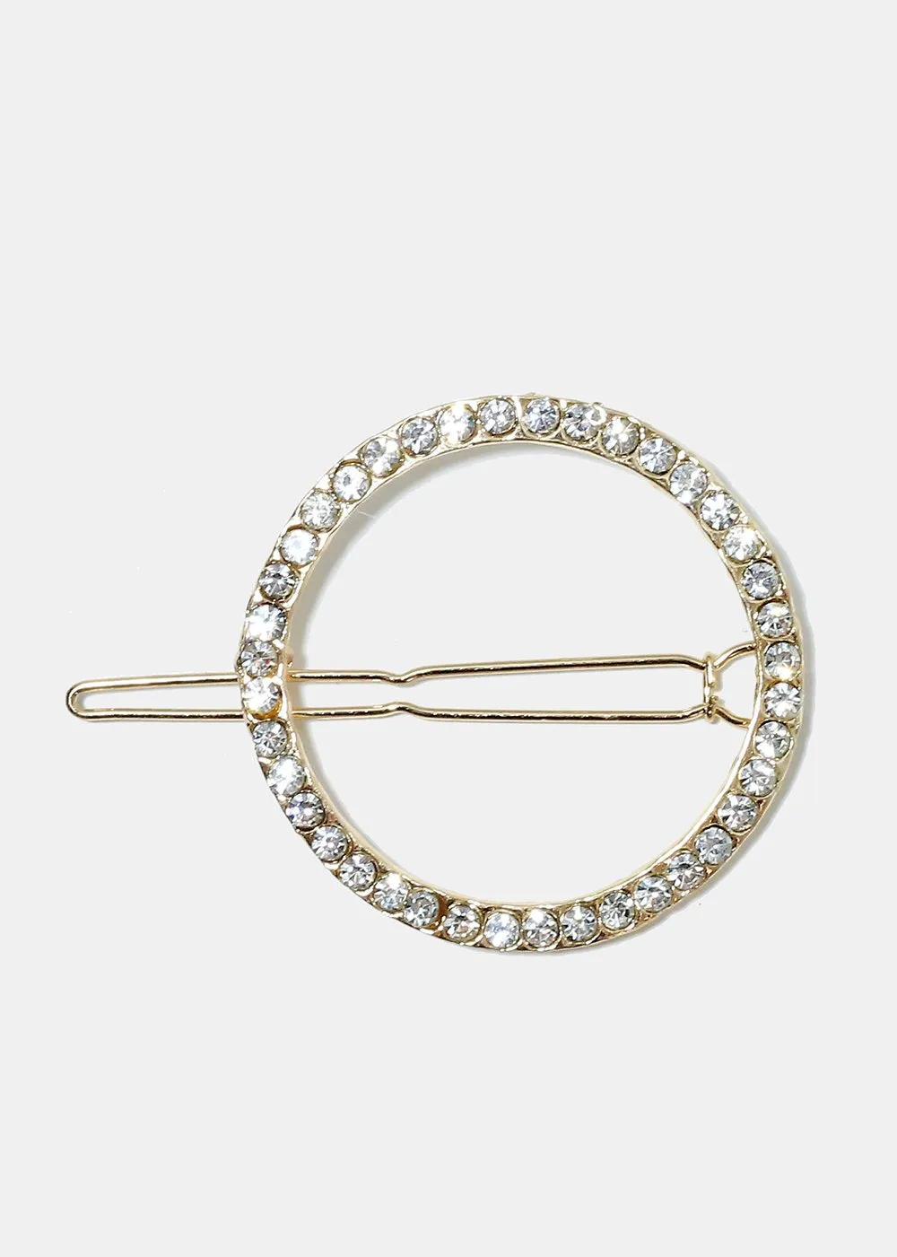 Circled Rhinestone Hair Pins