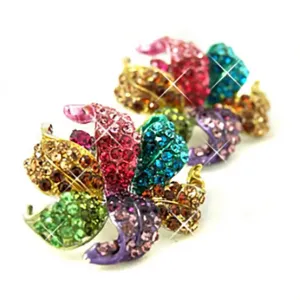 Classic crystal stud Earrings – Multi colour