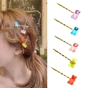 Colorful Bear Hair Clip