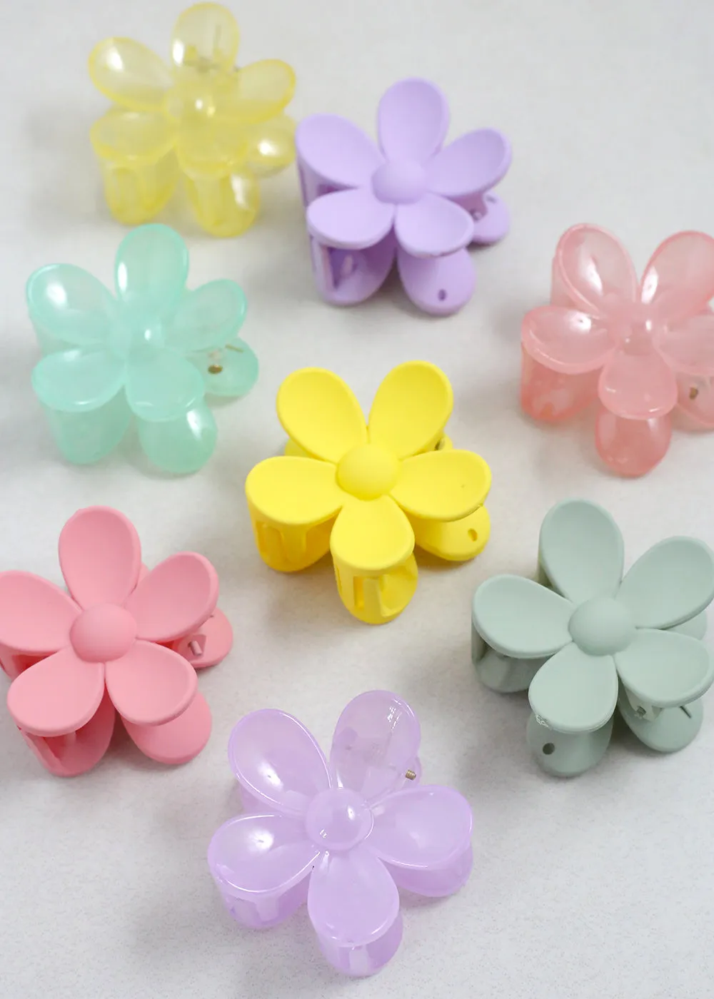 Colorful Daisy Hair Clips (2pc Set)