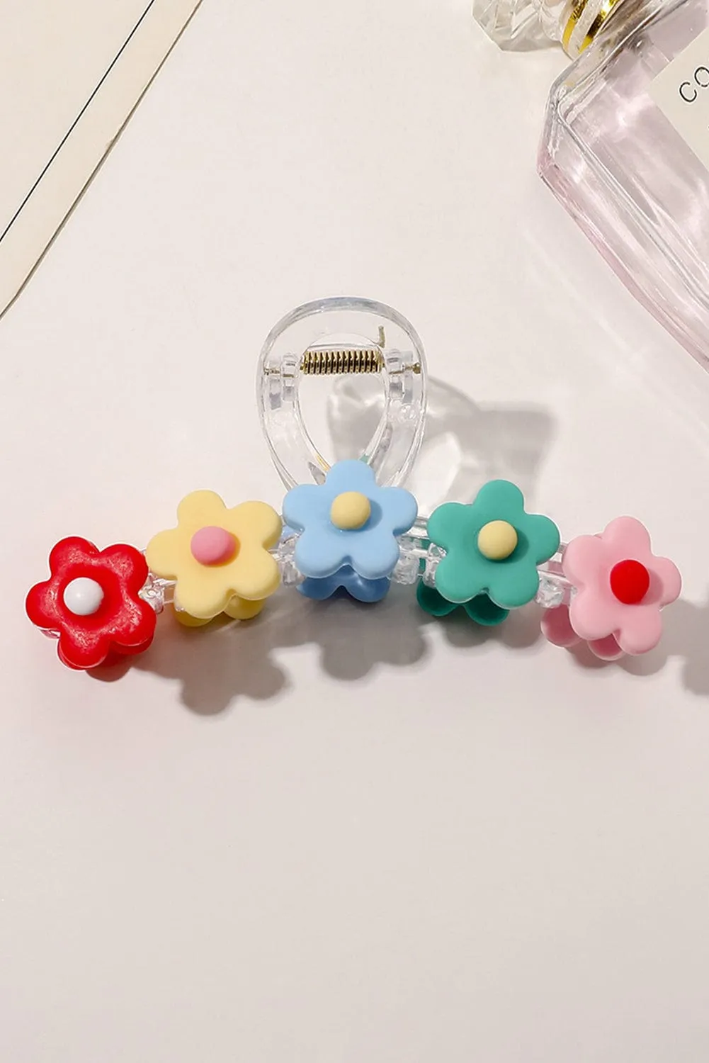 Colorful Flower Claw Clip