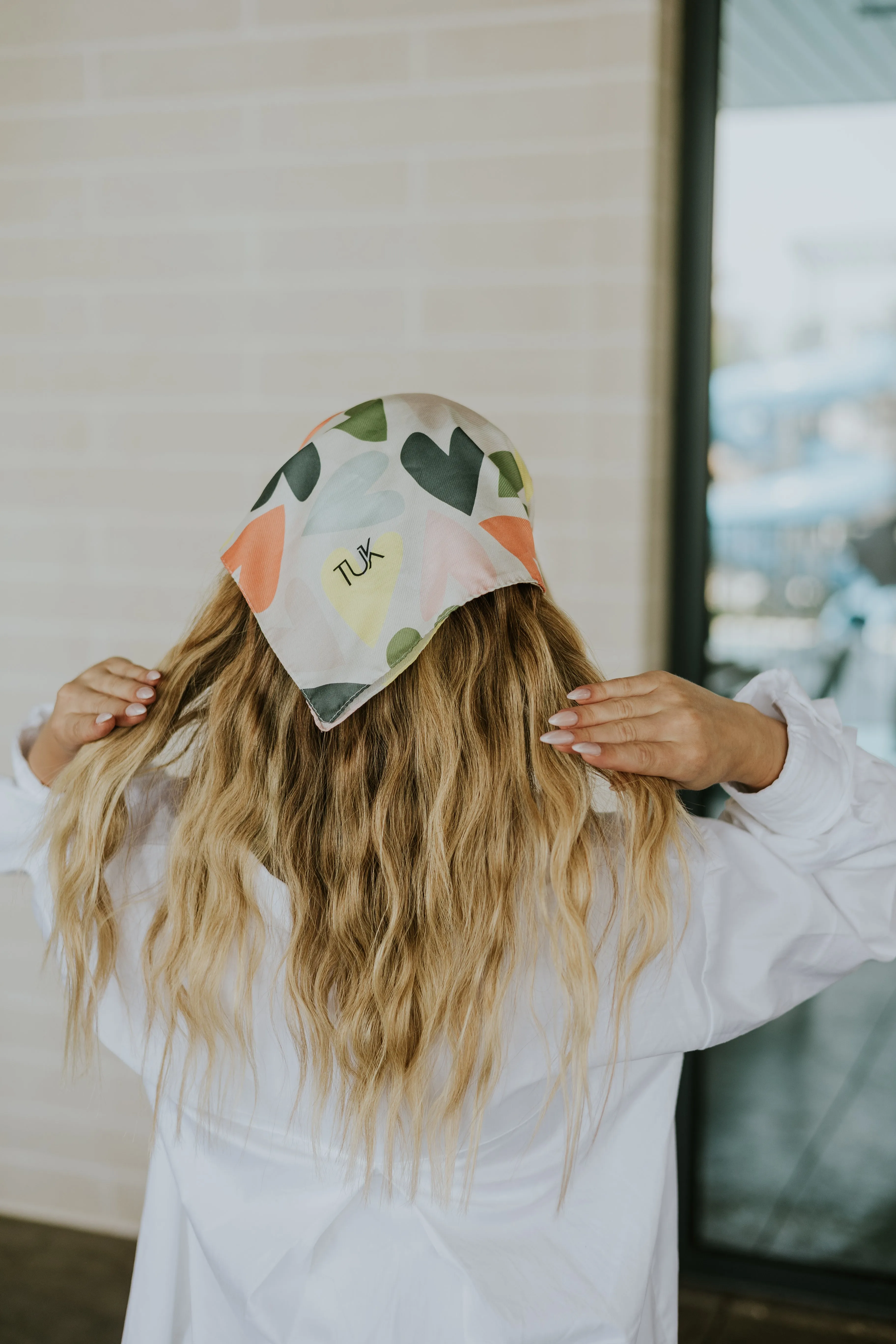 Colorful Love Story Head Scarf