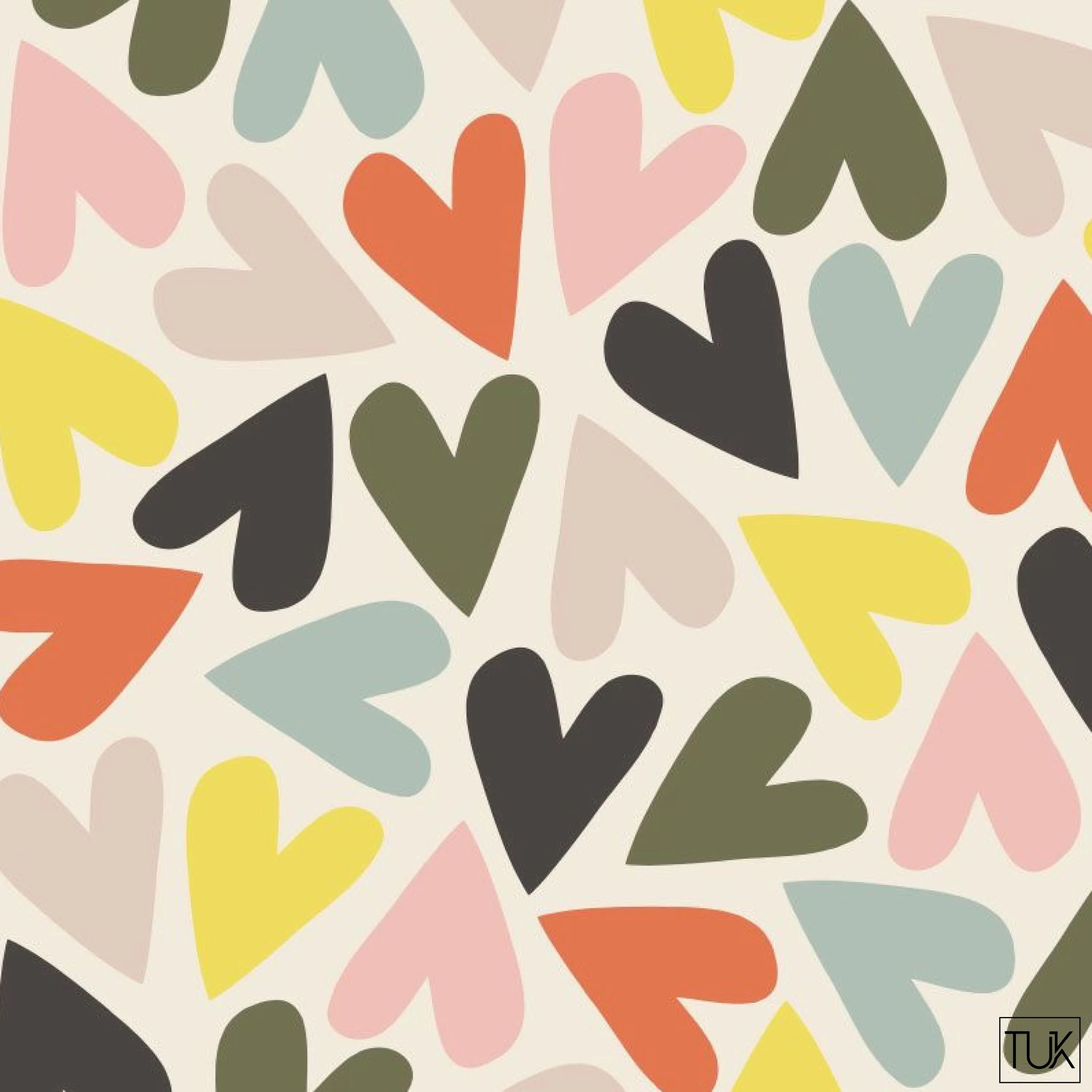Colorful Love Story Head Scarf