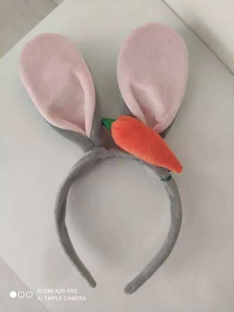 Combo of Cute Rabbit Ears Headband Bunny Ear with Carrot Hairband & Duck Cartoon Hair Tiara Elastic Wash Hair Band