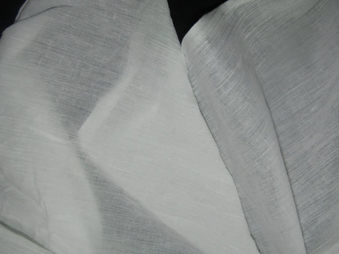 Cotton crush crepe ivory color fabric 40" wide