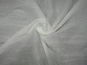 Cotton crush crepe ivory color fabric 40" wide