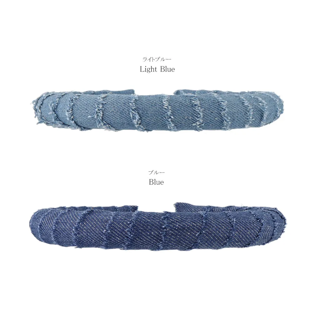 Denim Wrapped headband
