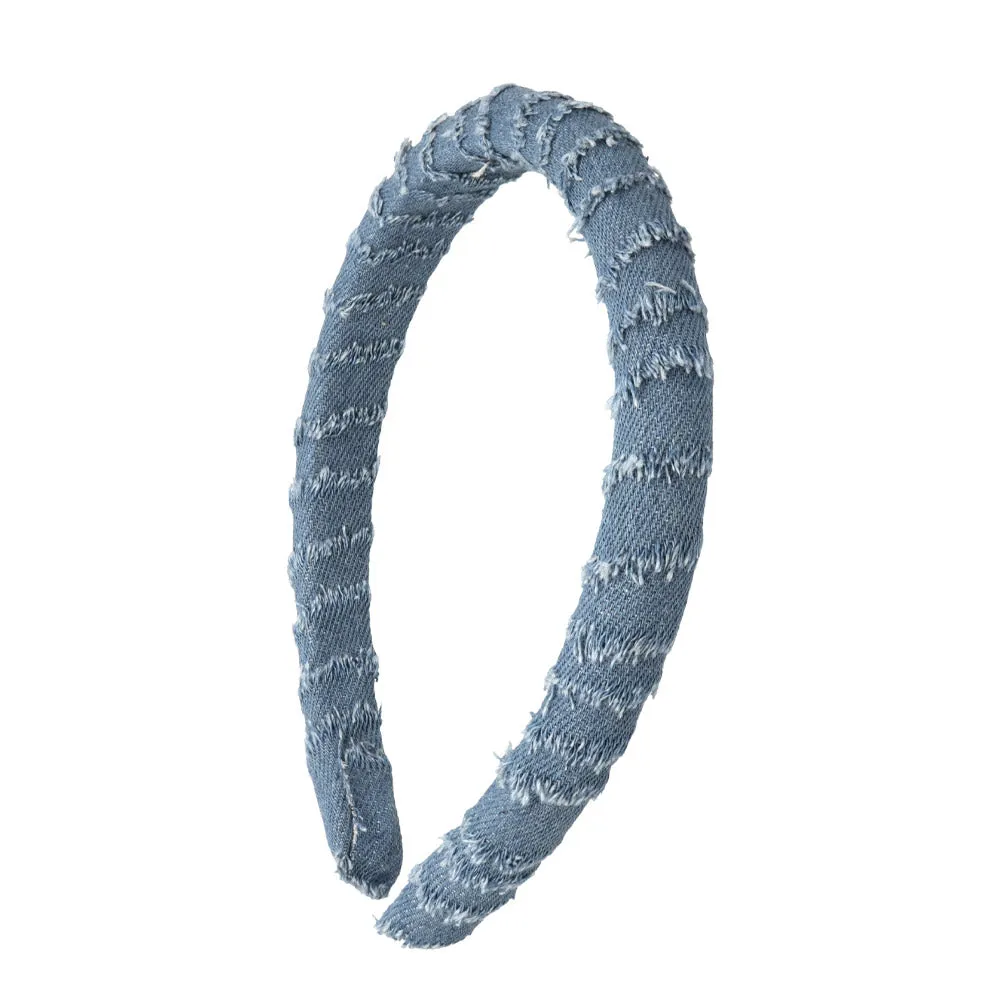 Denim Wrapped headband