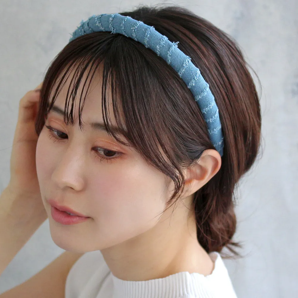 Denim Wrapped headband