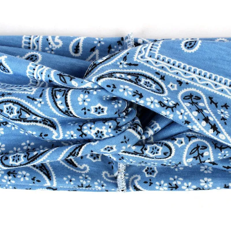 Elastic Leopard Print Twisted Turban Headbands