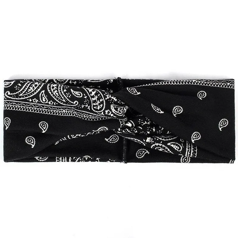 Elastic Leopard Print Twisted Turban Headbands