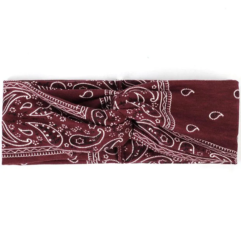 Elastic Leopard Print Twisted Turban Headbands