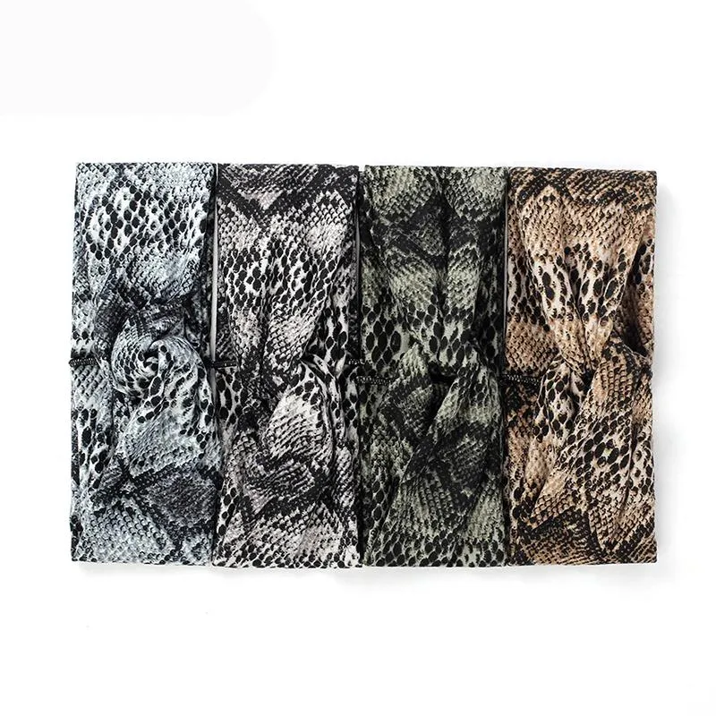 Elastic Leopard Print Twisted Turban Headbands