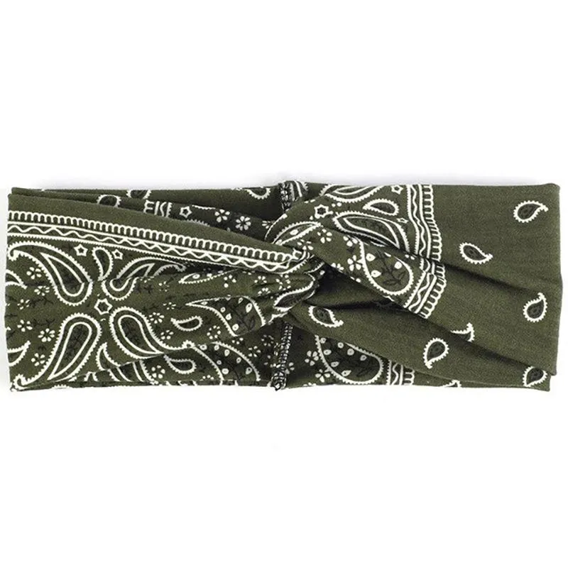 Elastic Leopard Print Twisted Turban Headbands