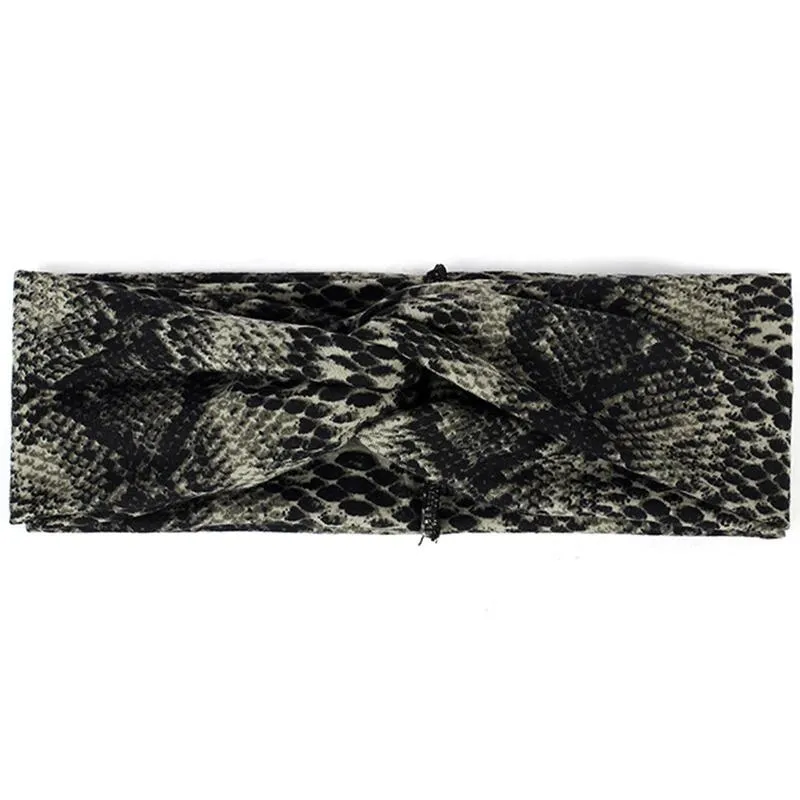Elastic Leopard Print Twisted Turban Headbands