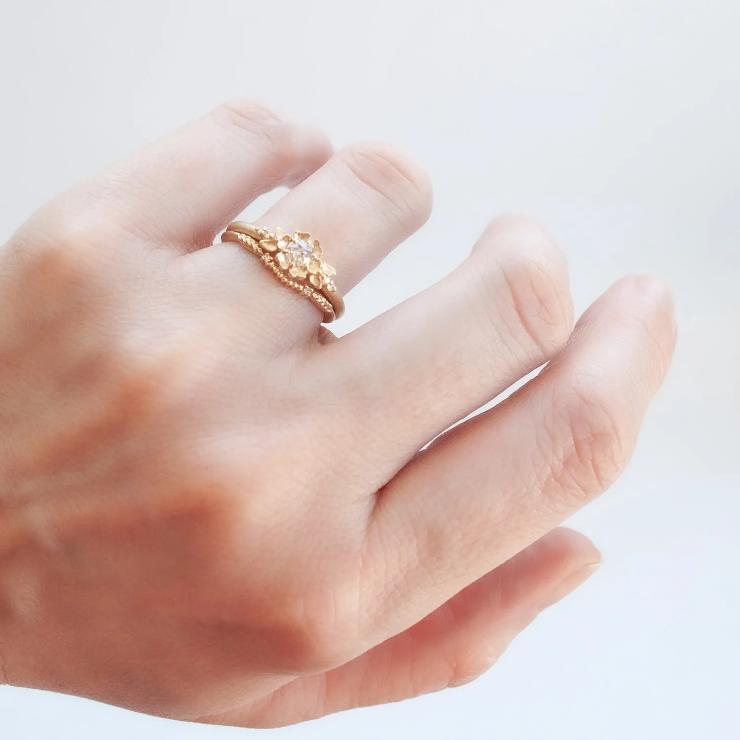Evergreen Diamond Nesting Band