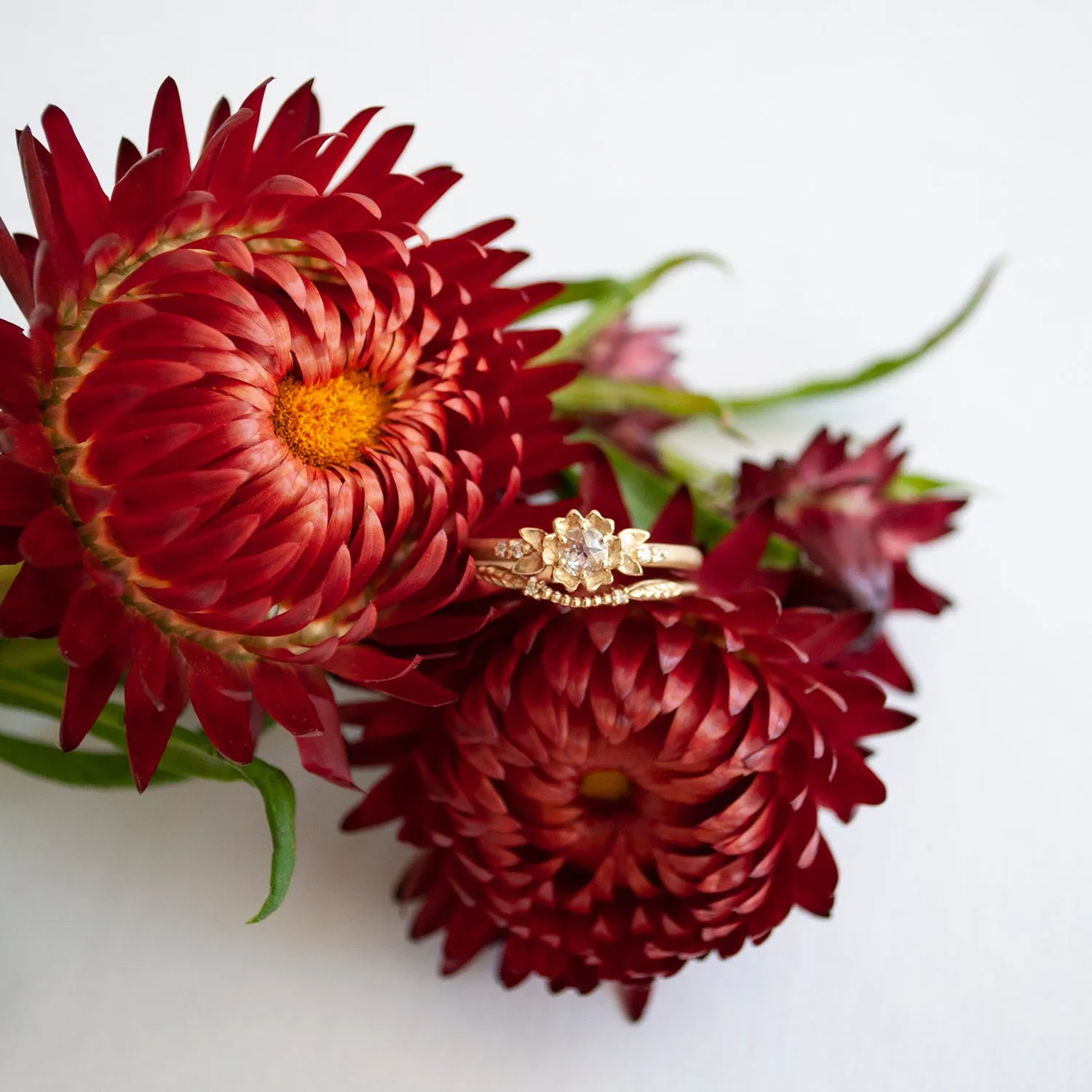 Evergreen Diamond Nesting Band
