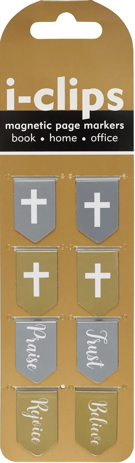 Faith i-clips Magnetic Page Markers (Set of 8 Magnetic Bookmarks) Hardcover  May 1, 2019