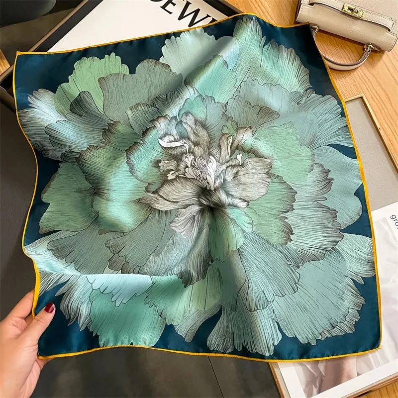 Fashion 100% Real Silk Scarf 53cm Small Neck Wrap Scarf