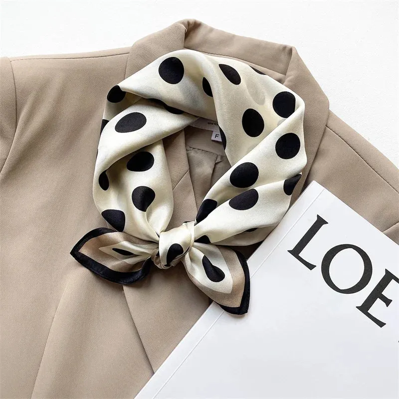 Fashion 100% Real Silk Scarf 53cm Small Neck Wrap Scarf