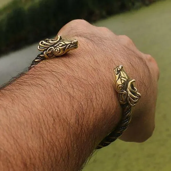 Fianna Celtic Deer Bracelet - Bronze