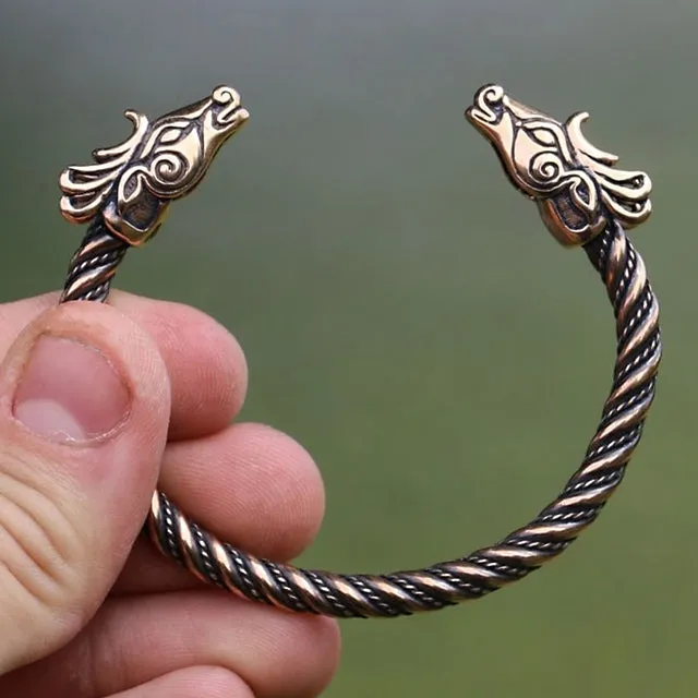 Fianna Celtic Deer Bracelet - Bronze