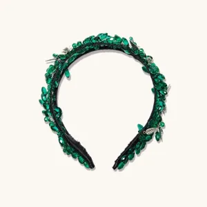 Flower Emerald Headband
