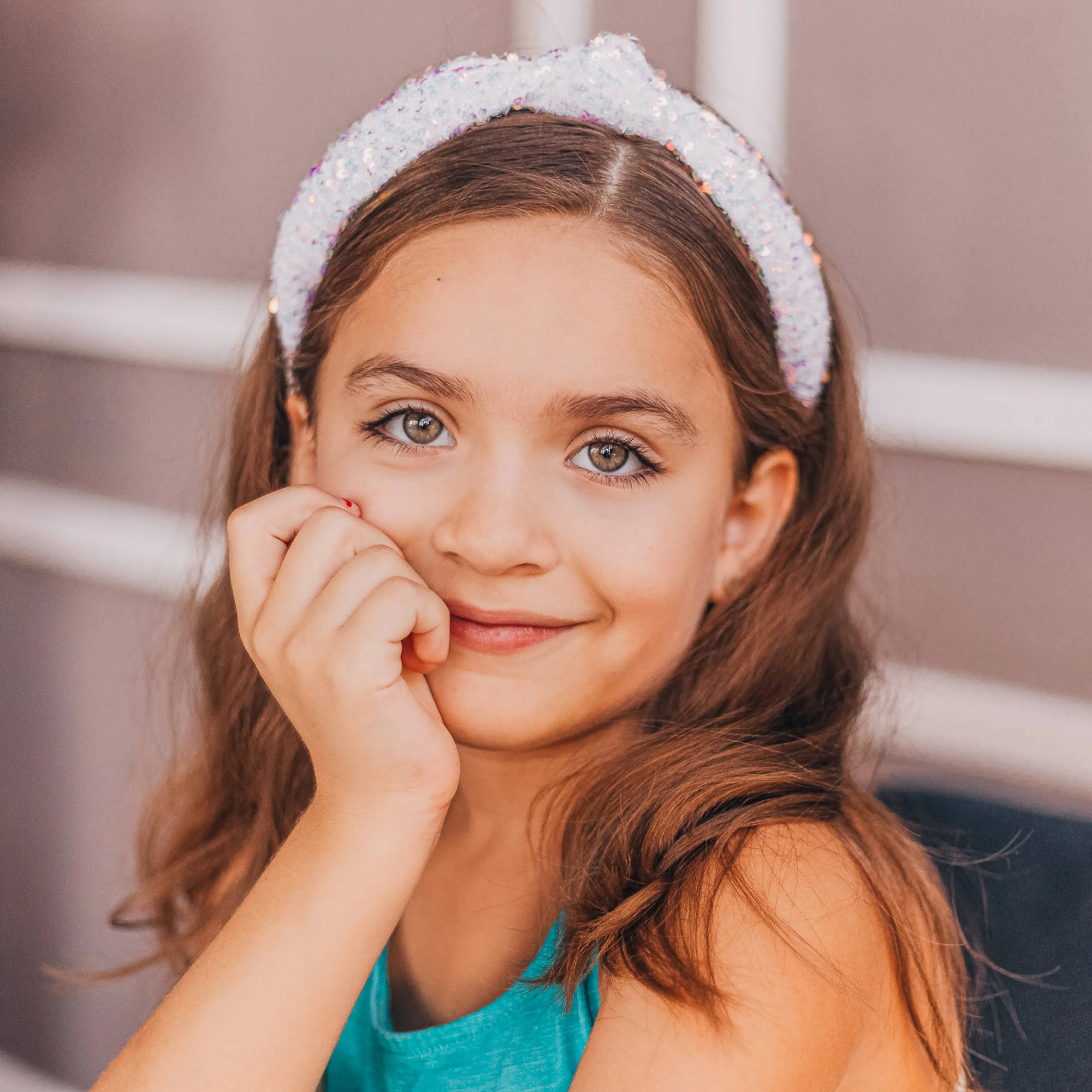 Girls Sequin Knotted Headband