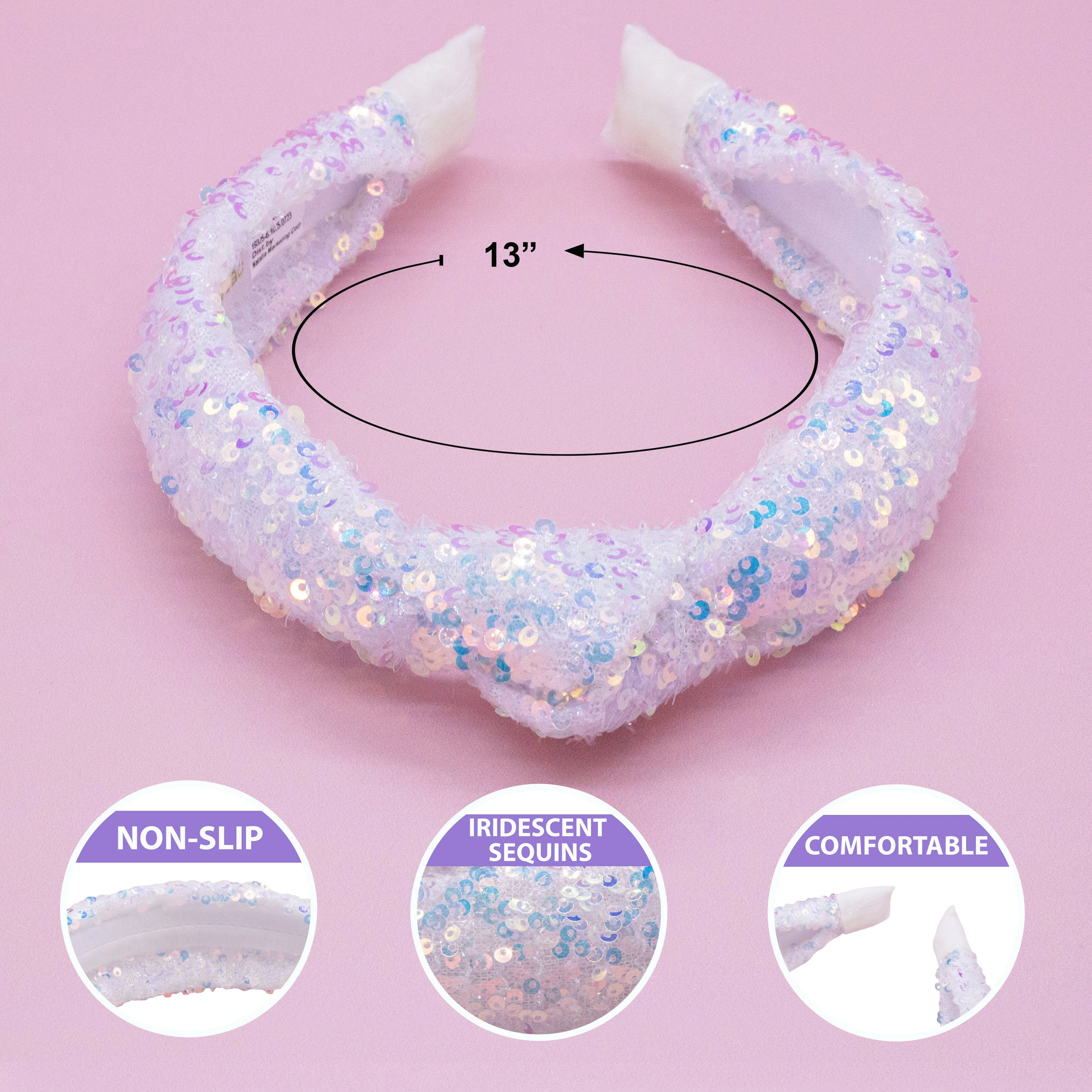 Girls Sequin Knotted Headband