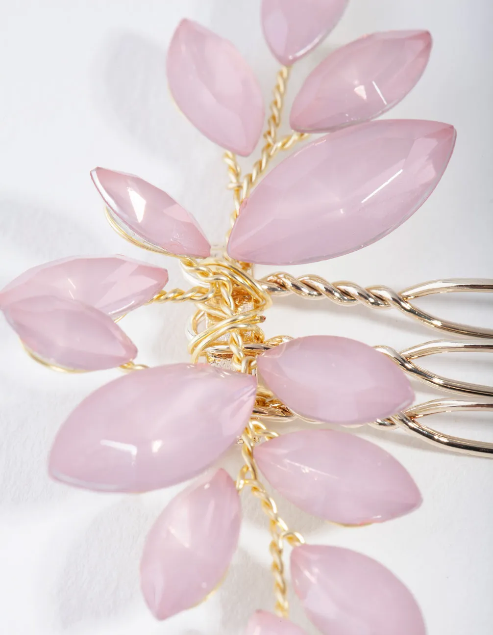 Gold Flower Crystal Pack Pins