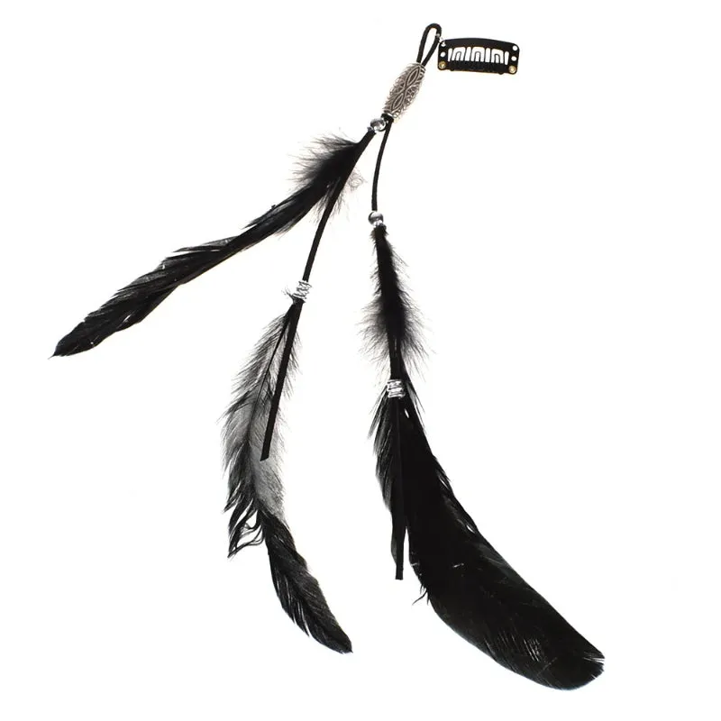 Handmade Gypsy Long Tassel Feather Bohemian Hairbands